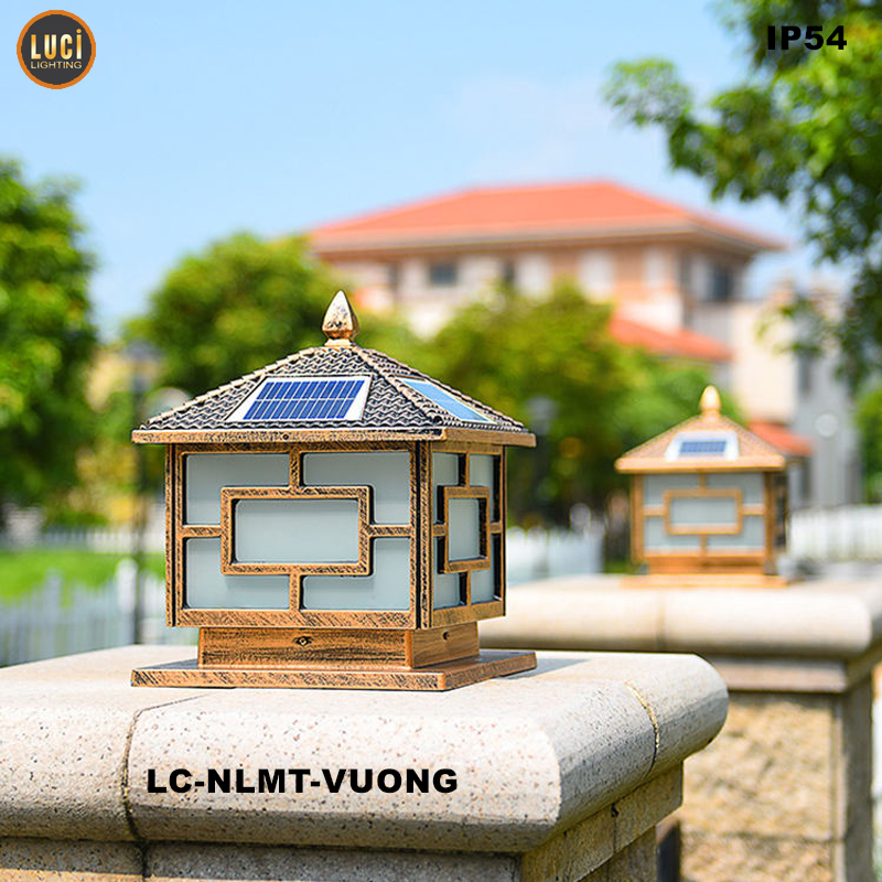 Đèn trụ cổng Năng lượng mặt trời LC-NLMT-VUONG