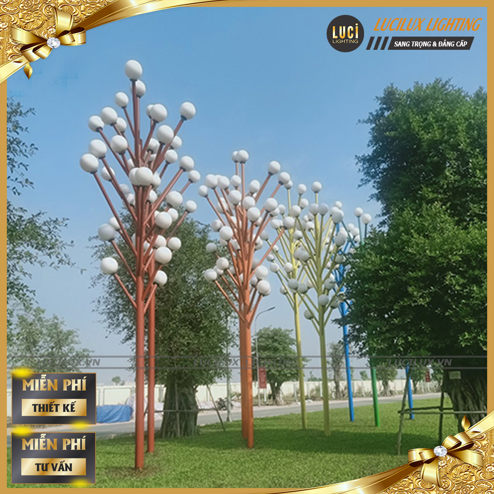 Cột đèn sân vườn hiện đại LC-PL1202