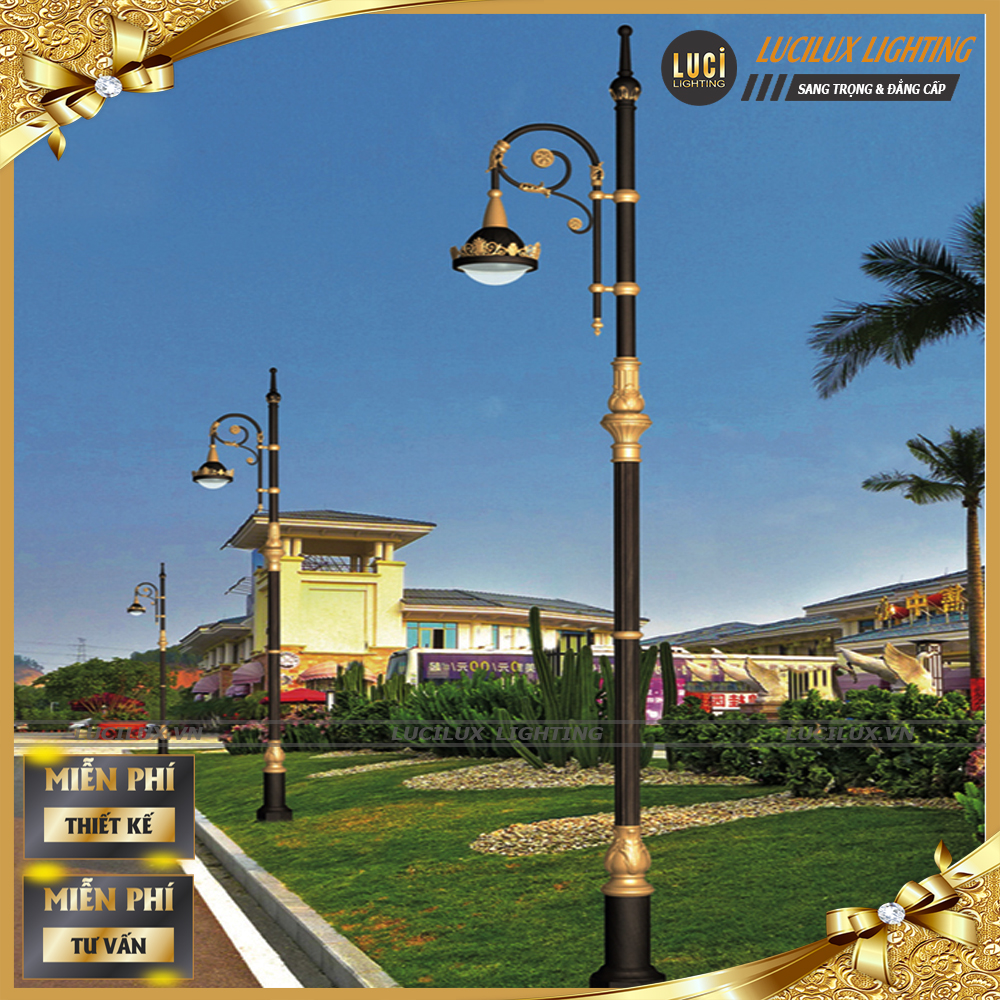 Cột đèn sân vườn Châu âu LC-PL1207