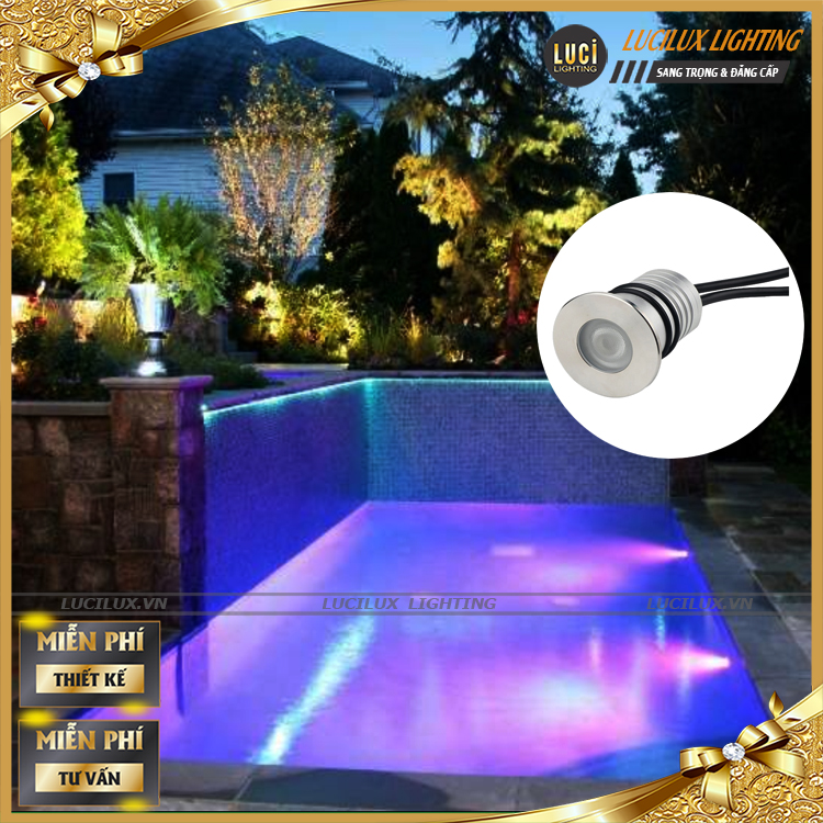 Đèn hồ bơi, âm nước đổi màu LC-UWL1309