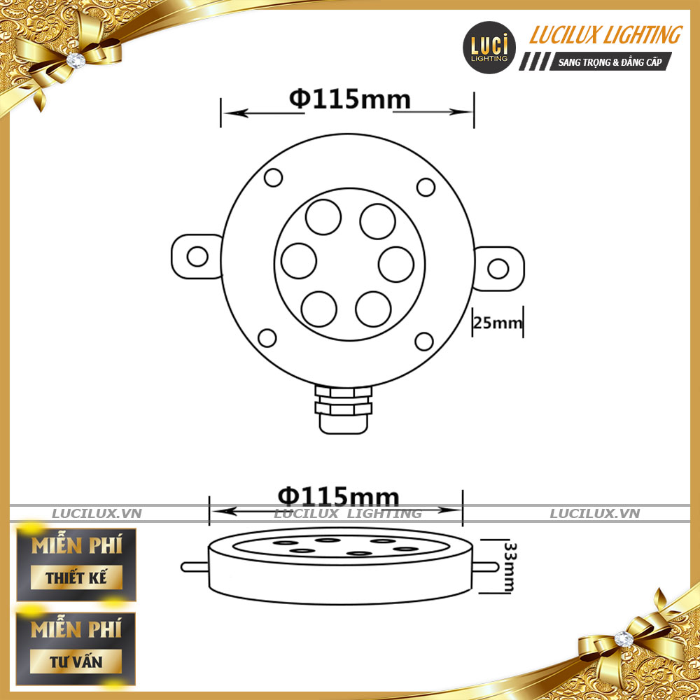 Đèn âm nước hồ bơi LC-UWL1310