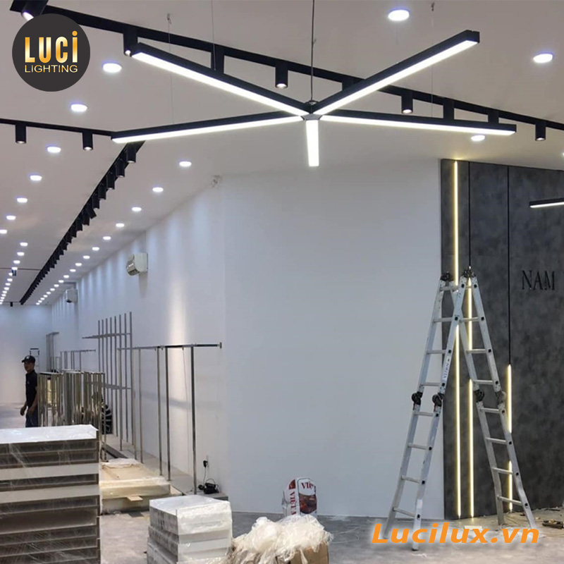 Đèn thả thanh nhôm chữ thập