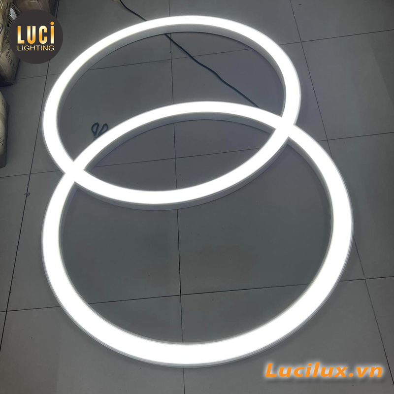 Đèn led thanh nhôm vòng tròn kép