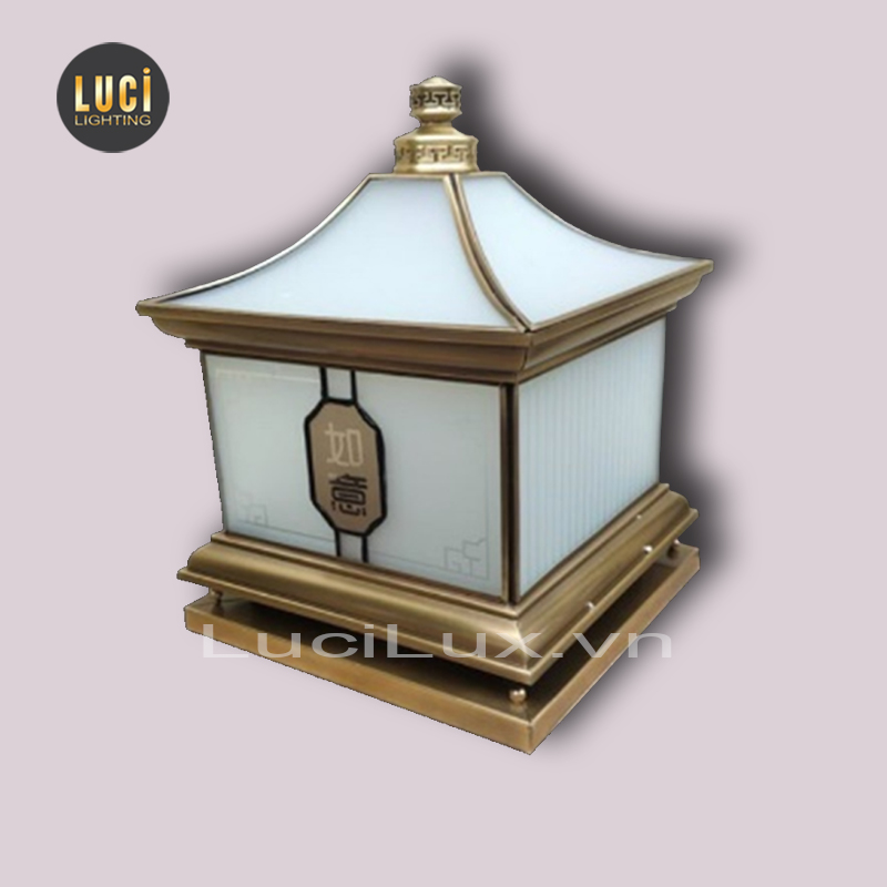 Đèn trụ cổng đồng LC-4105