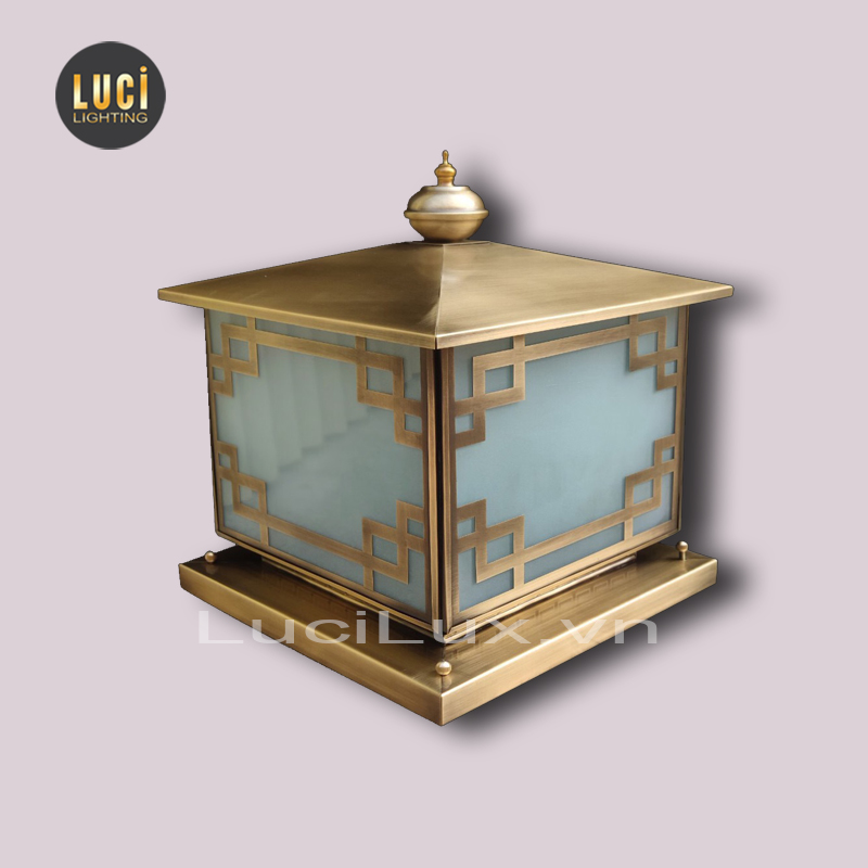 Đèn trụ cổng đồng LC-4112