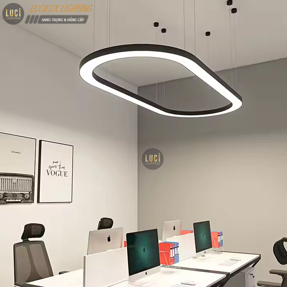 Đèn thả văn phòng hình OVAL