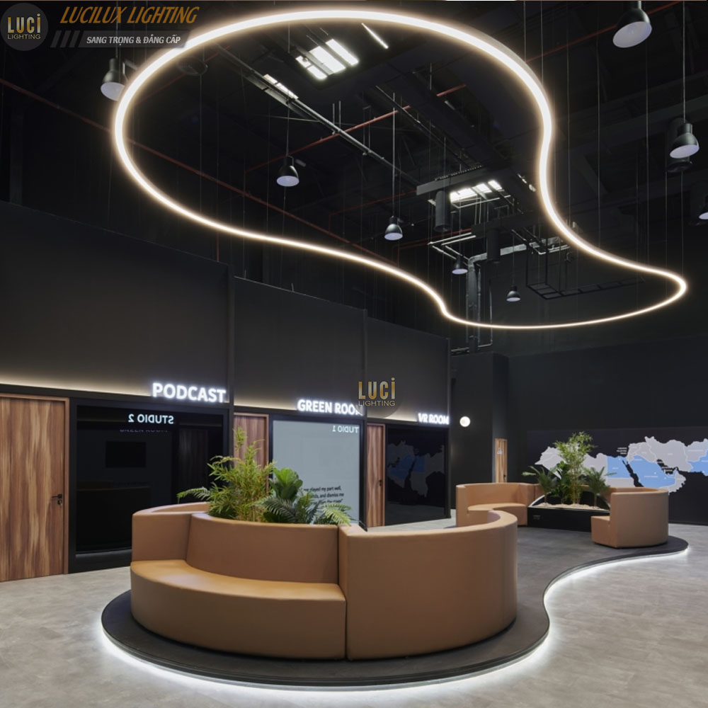 Đèn thả văn phòng hình OVAL