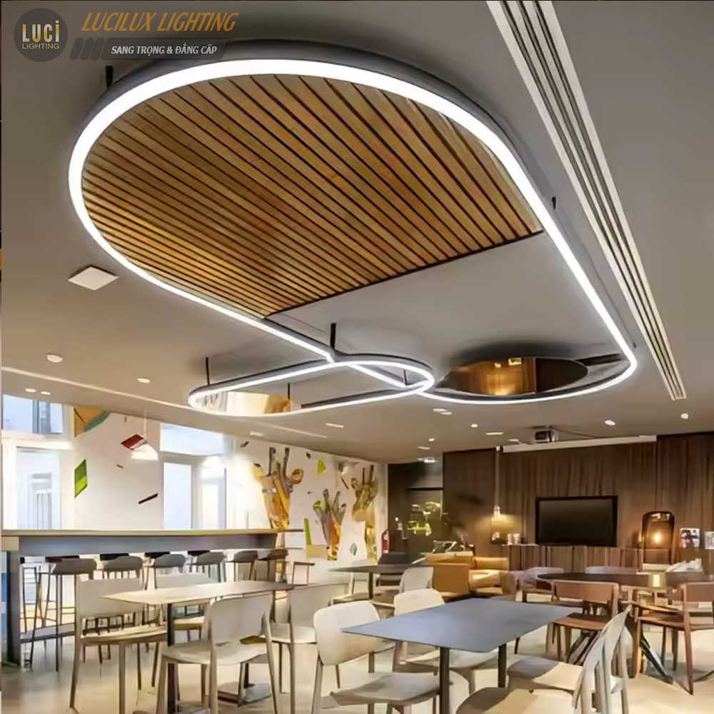Đèn thả văn phòng hình OVAL