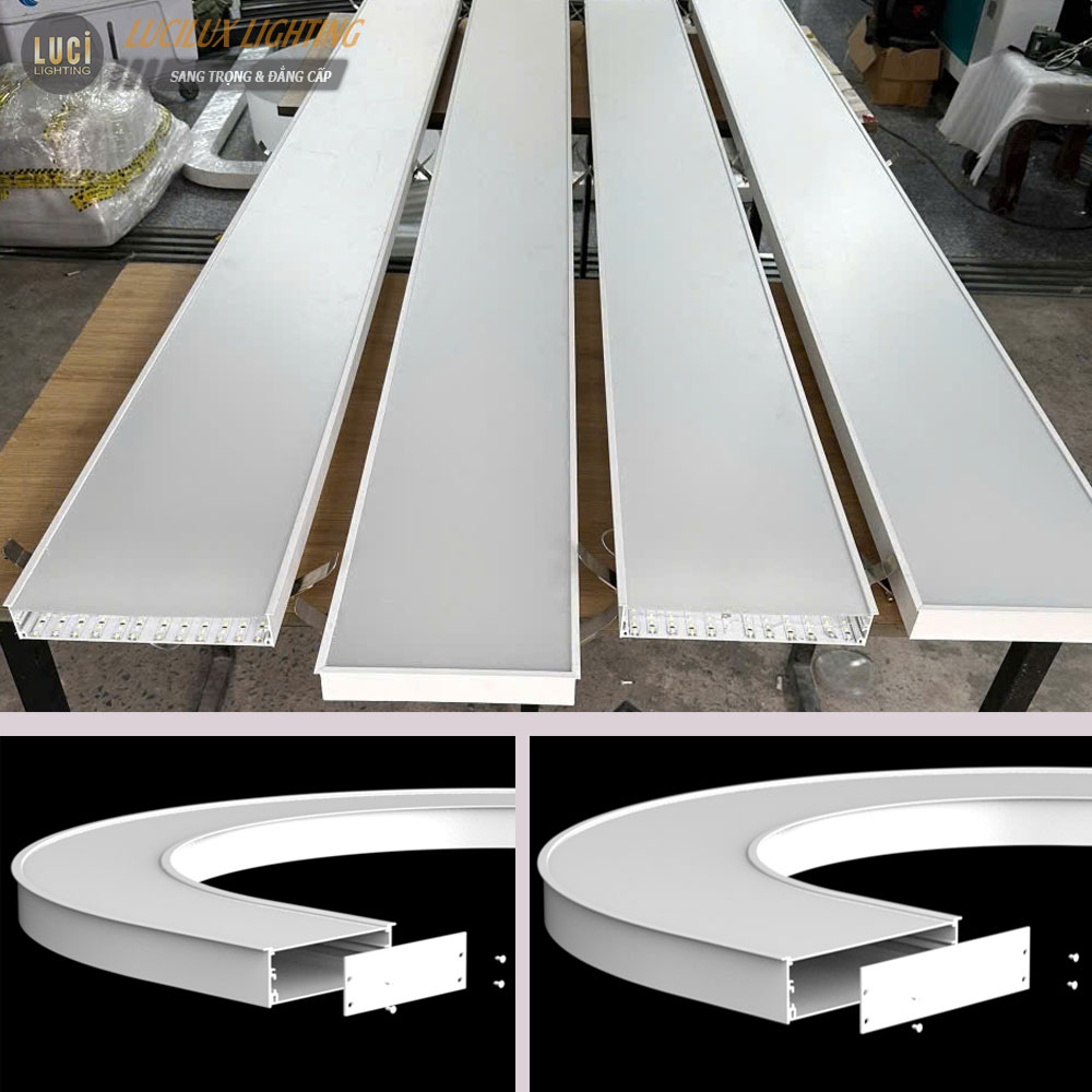 Nhôm âm profile uốn cong