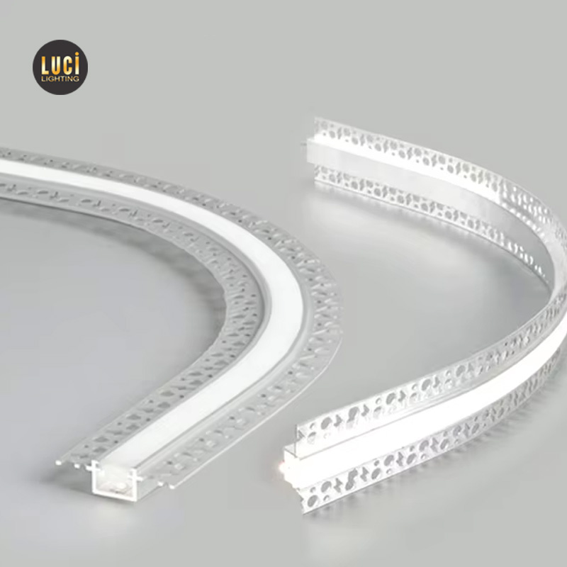 Nhôm âm trần thạch cao uốn cong