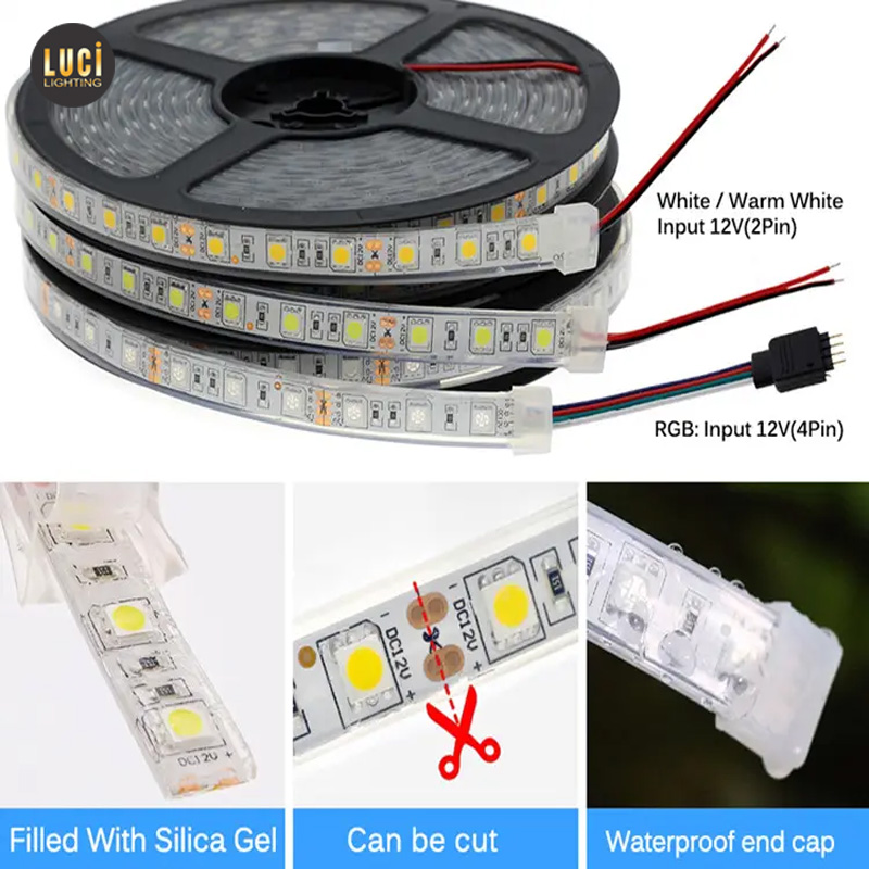 Led silicon chống nước 12W/m