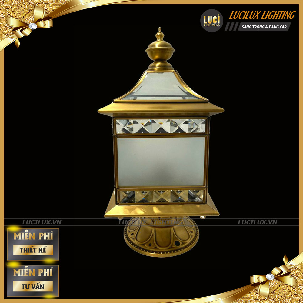 Đèn trụ cổng đồng LC-4101