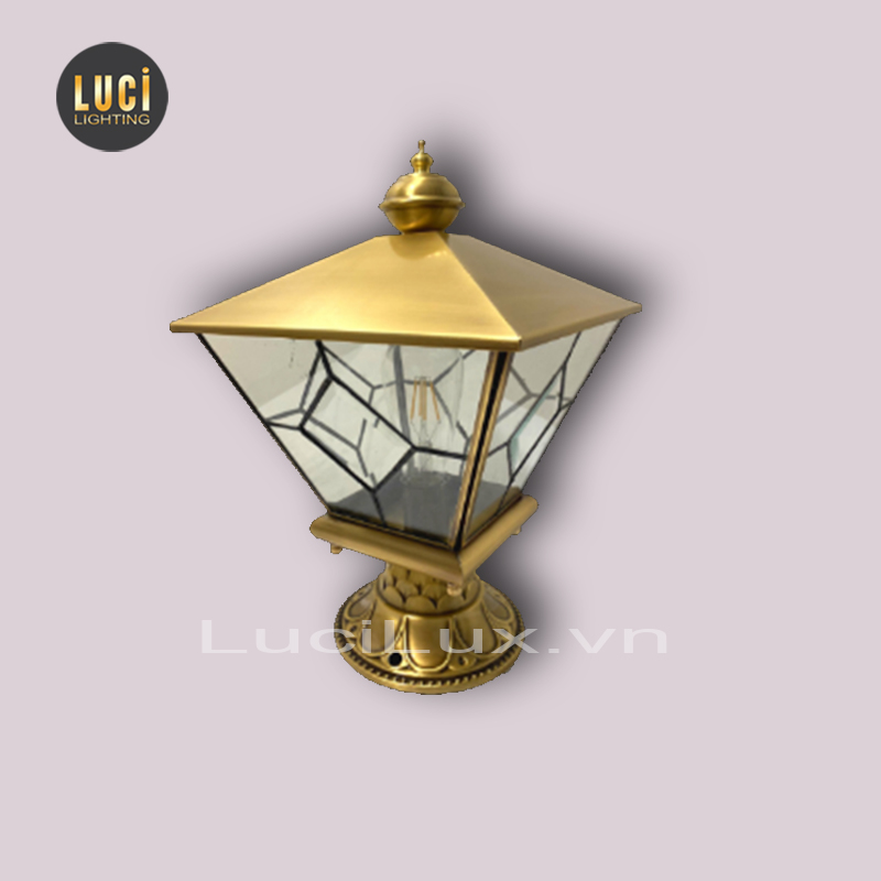 Đèn trụ cổng đồng LC-4109