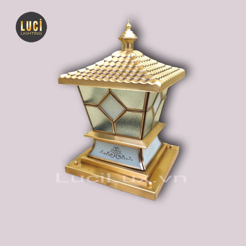 Đèn trụ cổng đồng LC-4102