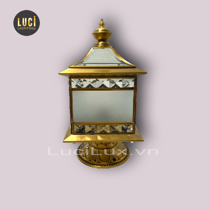 Đèn trụ cổng đồng LC-4101