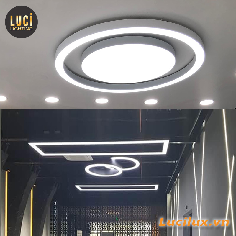 Đèn led thanh nhôm vòng tròn kép