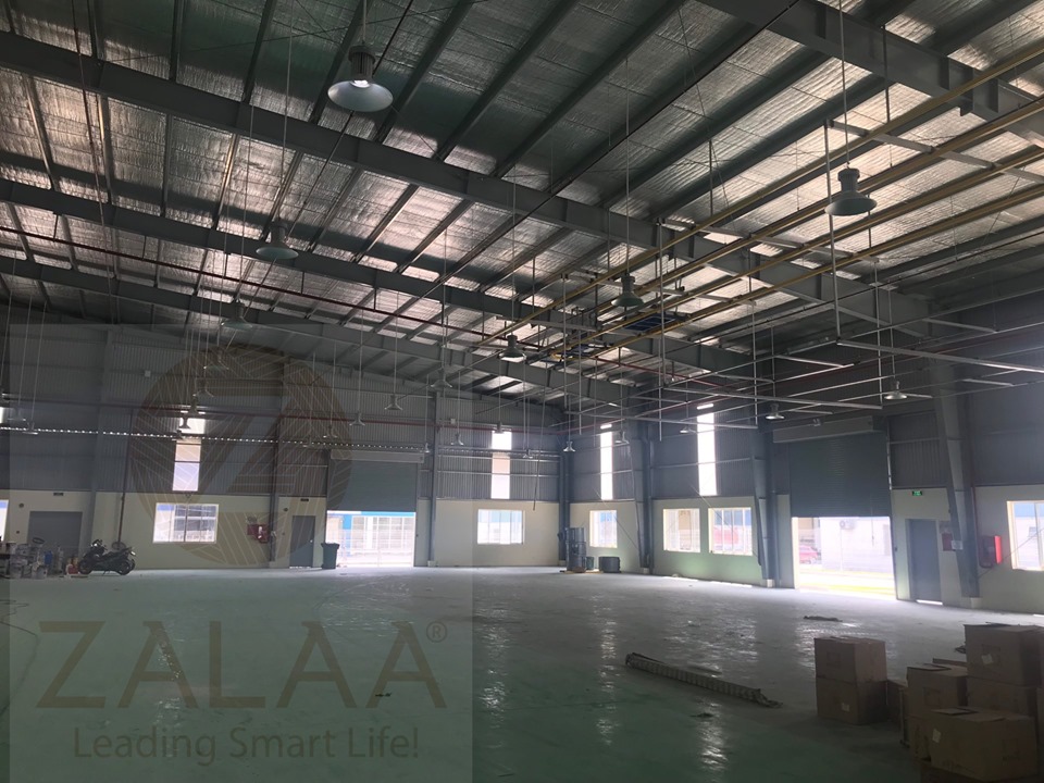 ZALAA cung cấp đèn chiếu sáng nhà xưởng chế biến gỗ hiện đại tại khu công nghiệp Bàu Bàng tỉnh Bình Dương