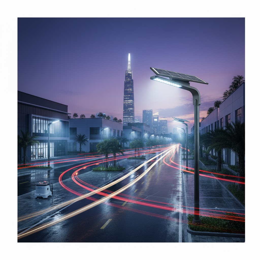 Ảnh bài viết ZALAA Smart Solar Light Pro 2025: Giải Pháp Chiếu Sáng Bền Vững Cho Doanh Nghiệp Việt - ứng dụng tại khu công nghiệp - đèn năng lượng mặt trời thông minh