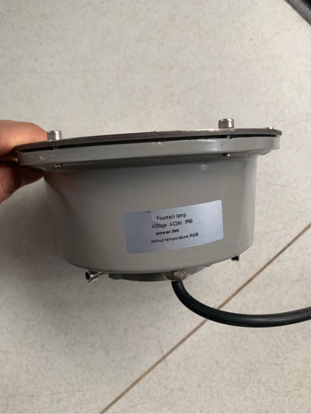 Đèn Âm Nước Bánh Xe Vòi Phun đổi màu 9W KT D160-H85-D35 24V RGV