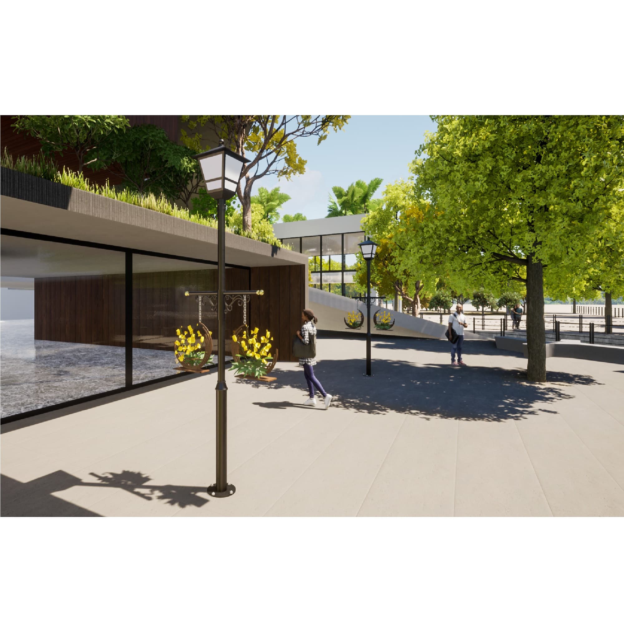 Cột Đèn Trang Trí Cảnh Quan Sân Vườn Công Viên ZALAA cao từ 3m5, 4m, 4m5... làm theo thiết kế của chủ đầu tư