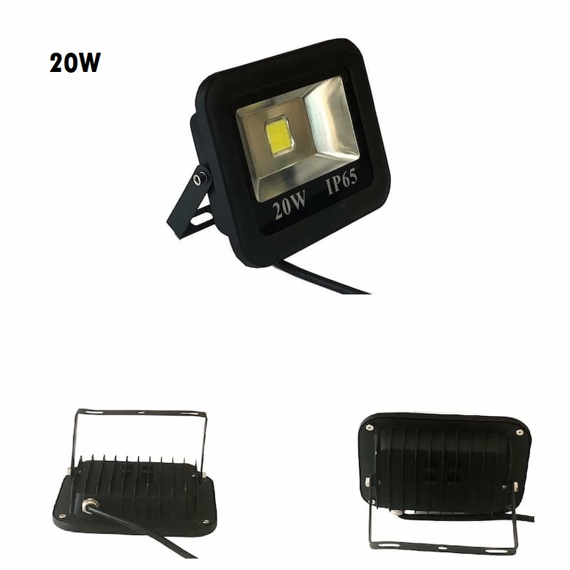 Đèn Pha LED Chóa Rộng Chiếu Sáng Ngoài Trời Vỏ Đen IP65 từ 10W đến 400W