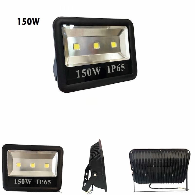 Đèn Pha LED Chóa Rộng Chiếu Sáng Ngoài Trời Vỏ Đen IP65 từ 10W đến 400W