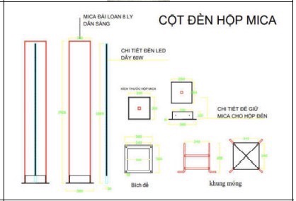Cột đèn trang trí cảnh quan khu mua sắm Meka sáng toàn thân cao 2-5m mã ZSV-H-BxH-300x300