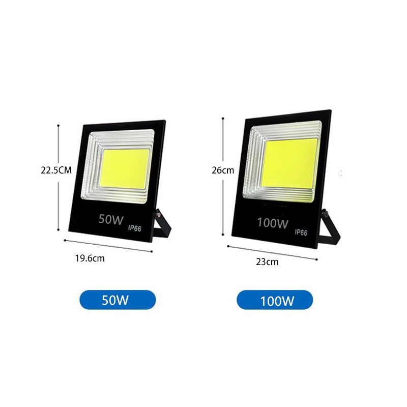 Đèn Pha LED Chip COB Chiếu Sáng Ngoài Trời Công Suất Từ 10W đến 200W