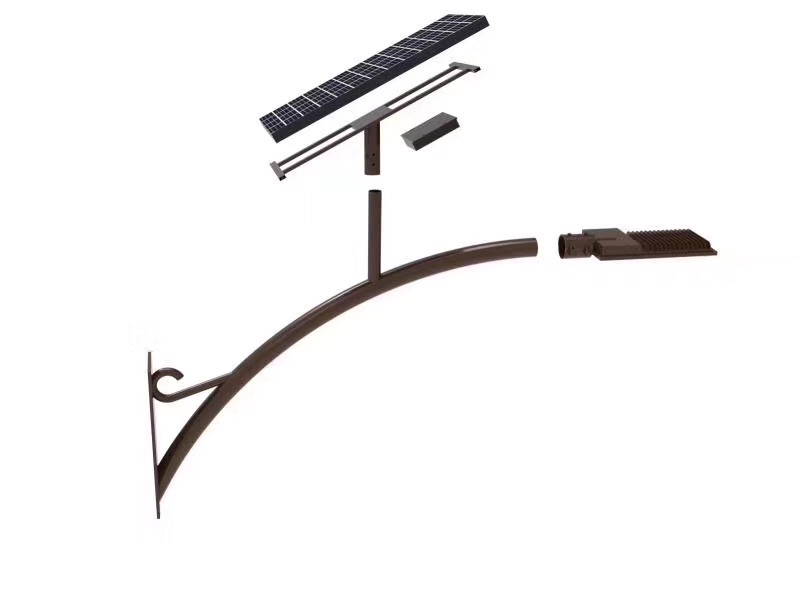 Đèn đường năng lượng mặt trời công suất thực 40W lắp cột 5-7m