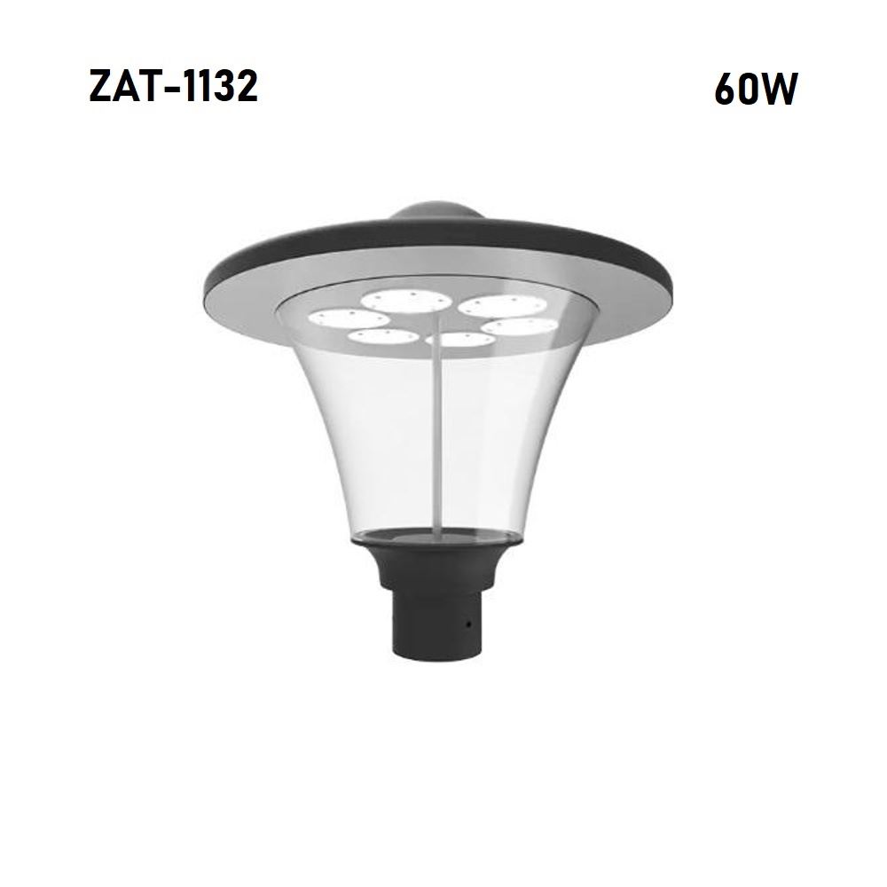Đầu Đèn LED Chiếu Sáng Cảnh Quan Công Viên ZAT-1132 - Phù Hợp Cột Từ 3-6M với Công suất Từ 30W đến 60W