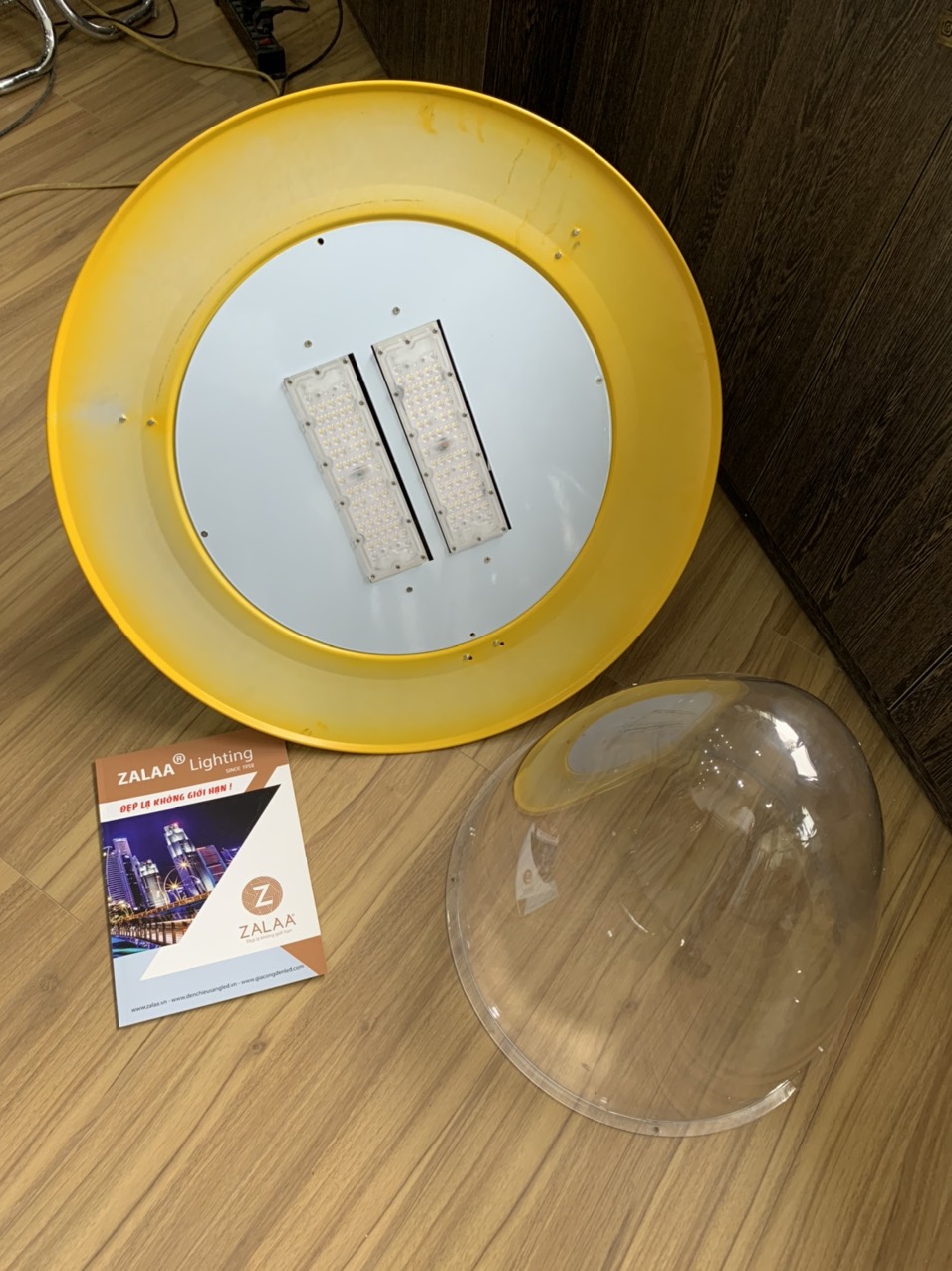 Đèn đường dự án mã sản phẩm ZODER039-120 Mai chiếu thủy cơ lớn D750mm, công suất 120w