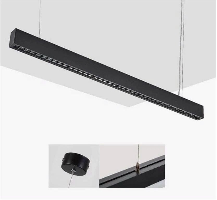 Đèn led thả trần văn phòng cao cấp kích thước L1200xW20xH75mm, 24w mã ZTVP1200x20x75 Zalaa