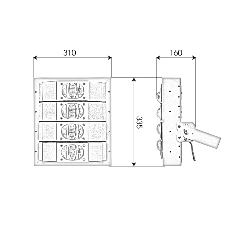 Đèn LED Sân Pickleball 100W, 150W, 200W, 300W ZALAA - Chip COD 3030 Module