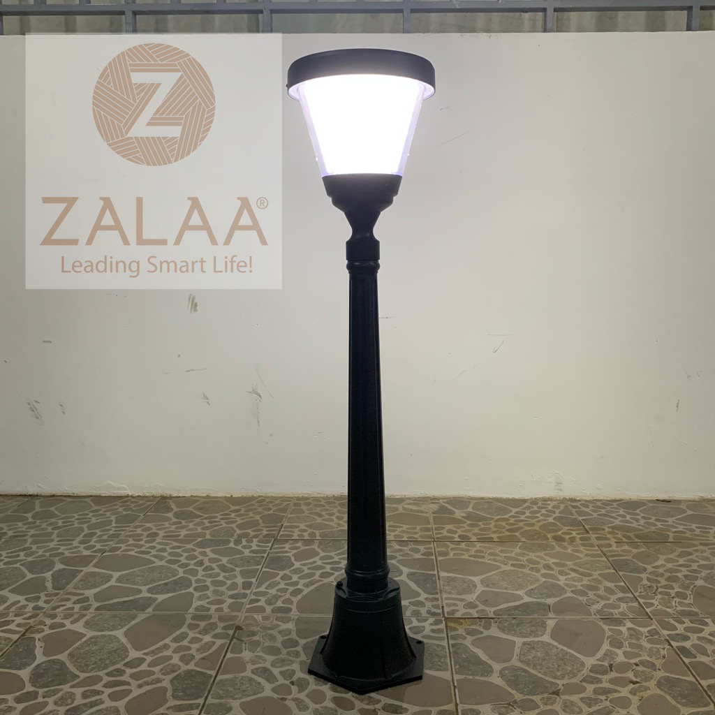 Trụ và Đèn Sân Vườn Công Viên sử dụng điện mặt trời cao 1m mã sản phẩm ZGGD-4105-1 (20W)