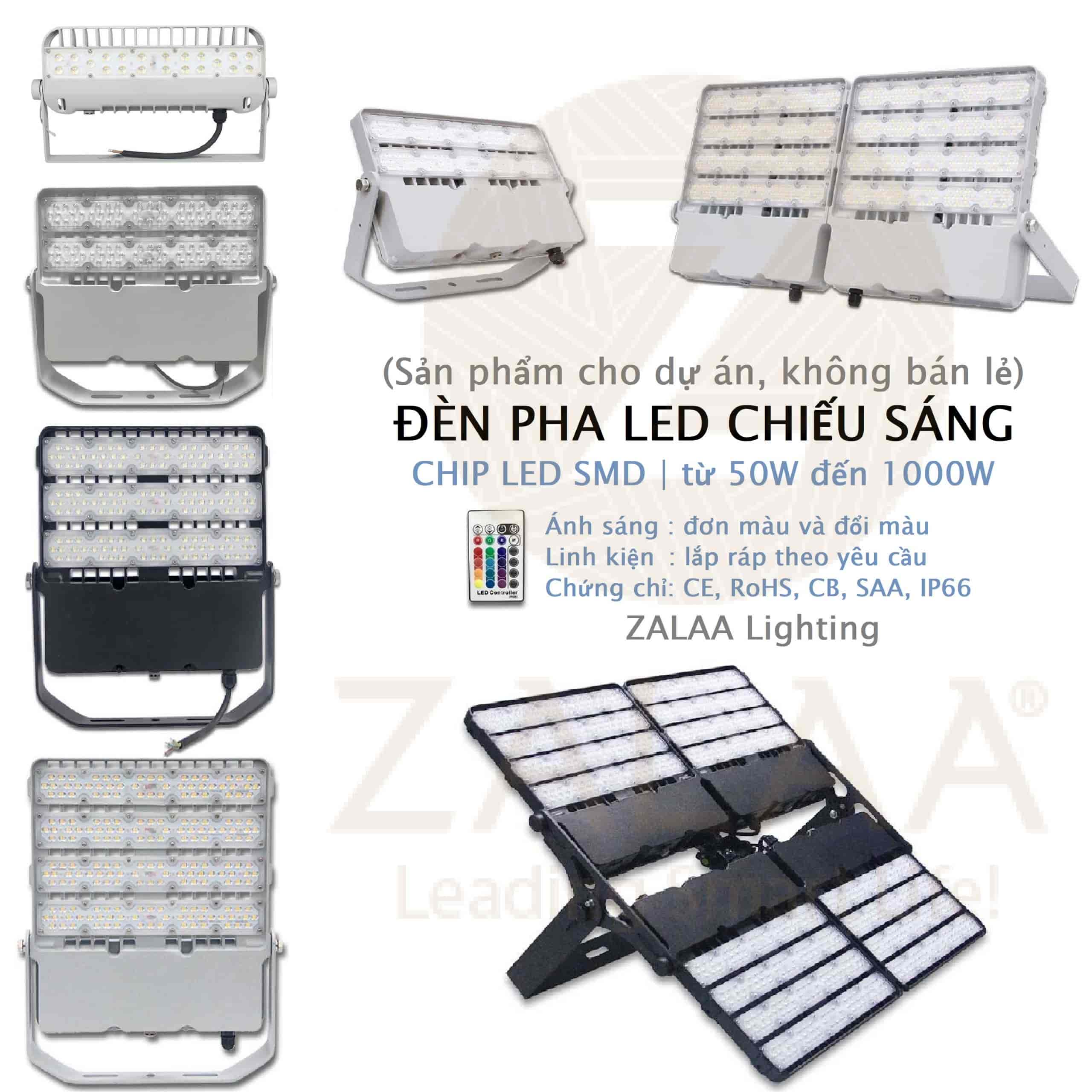 Đèn Pha LED dành cho dự án chiếu sáng ngoài trời
