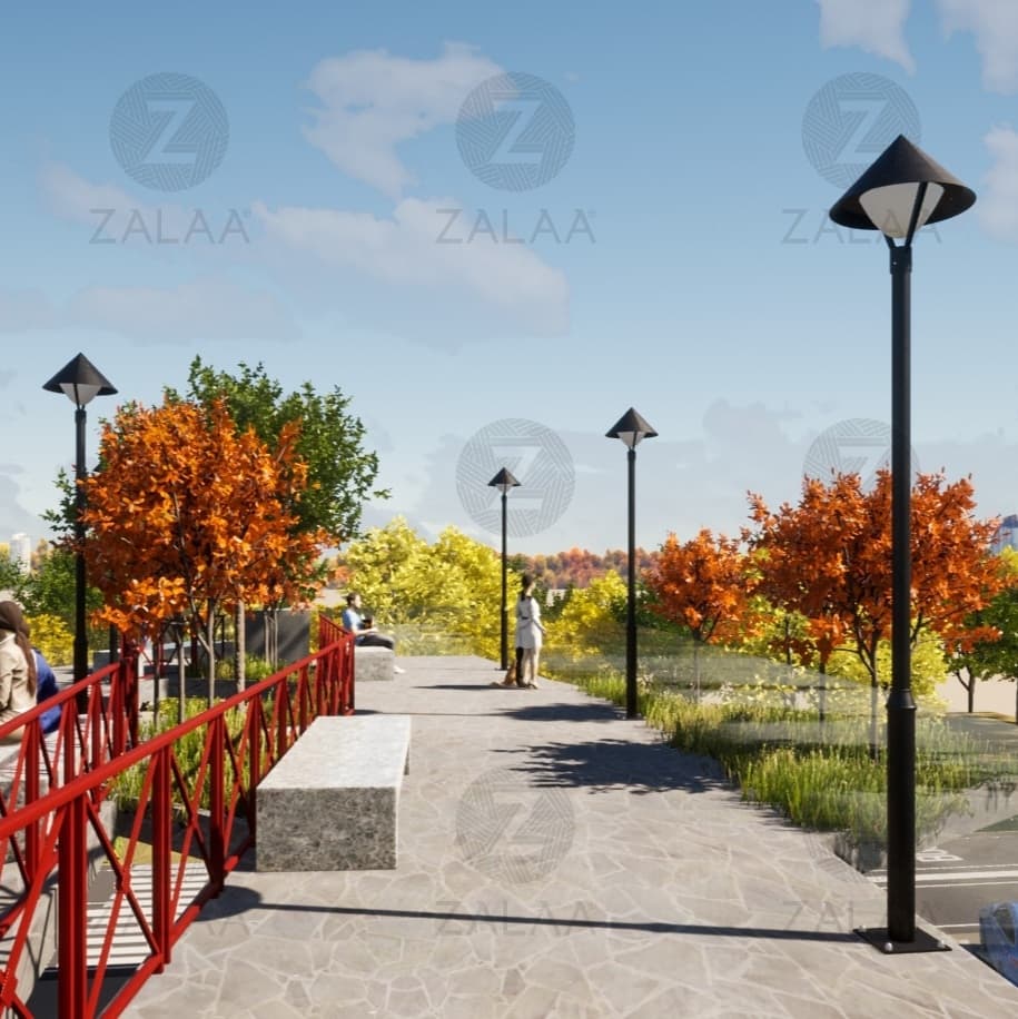 Cột Đèn Cảnh Quan Sân Vườn Công Viên Kiểu Dáng Hình Chiếc Nón Lá Việt Nam Mã SP ZSV-NL2022