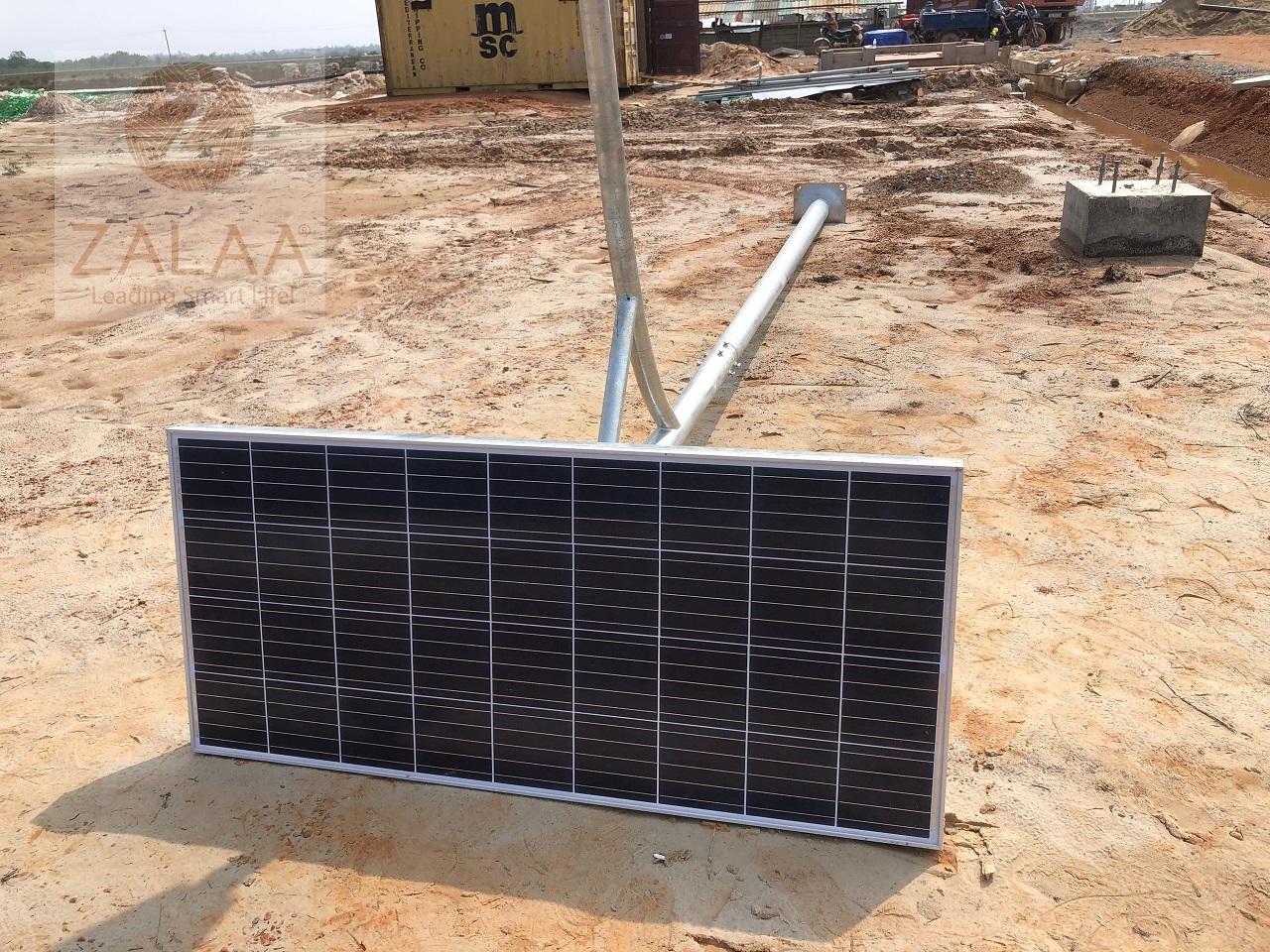 Đèn năng lượng mặt trời 100w - Dự án