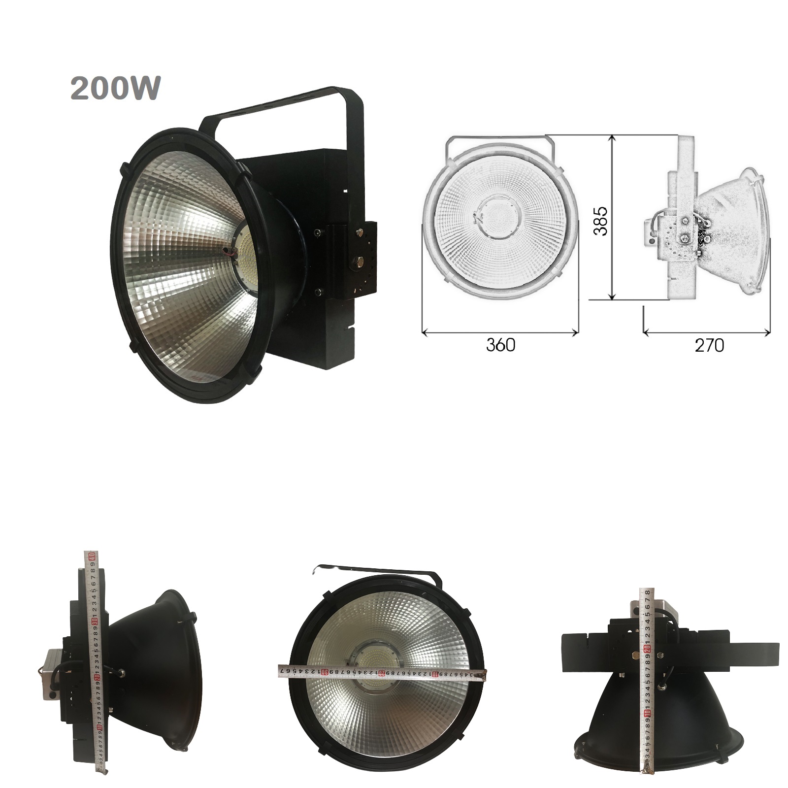 Đèn Pha LED Cầu Cảng Rọi Xa cho những công trình rộng lớn ngoài trời công suất từ 200W đến 2000