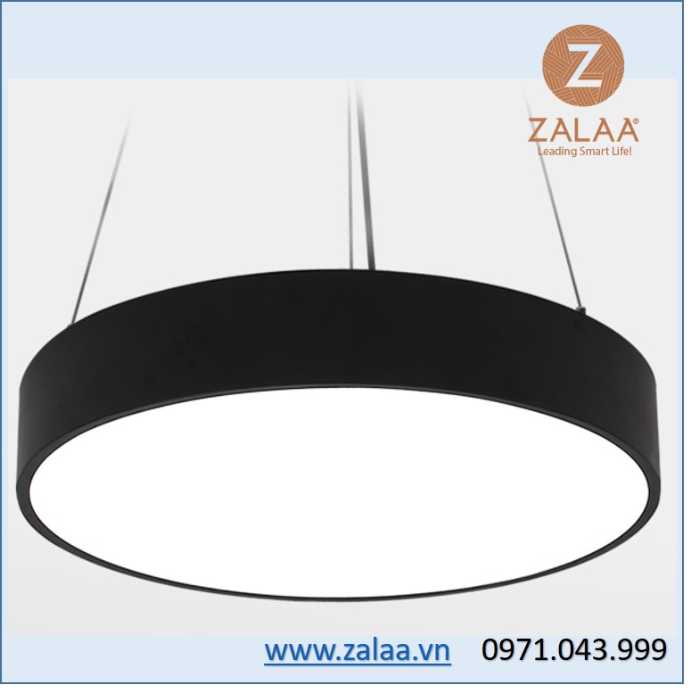Đèn thả trần văn phòng tròn hình chữ O liền, ánh sáng tràn màn hình đường kính 1000mm, 72w