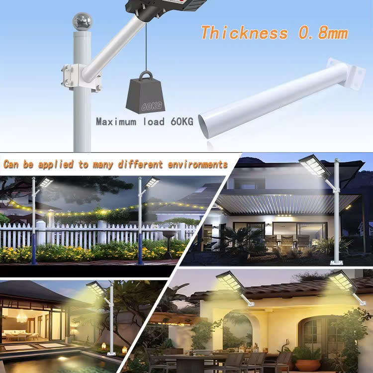 Bộ Cần Tay Đèn Năng Lượng Mặt Trời - Linh kiện Cột Đèn, Giá đỡ đèn Street lamp support arm