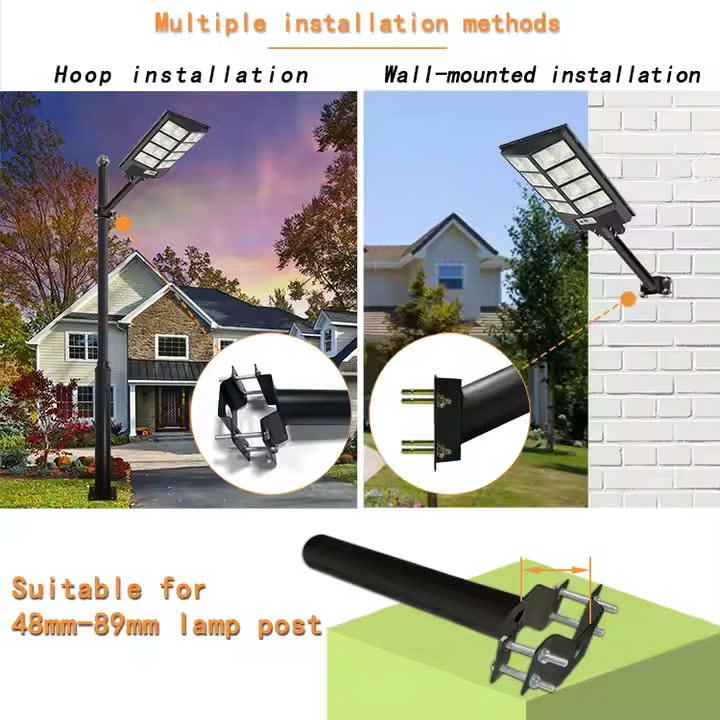 Bộ Cần Tay Đèn Năng Lượng Mặt Trời - Linh kiện Cột Đèn, Giá đỡ đèn Street lamp support arm