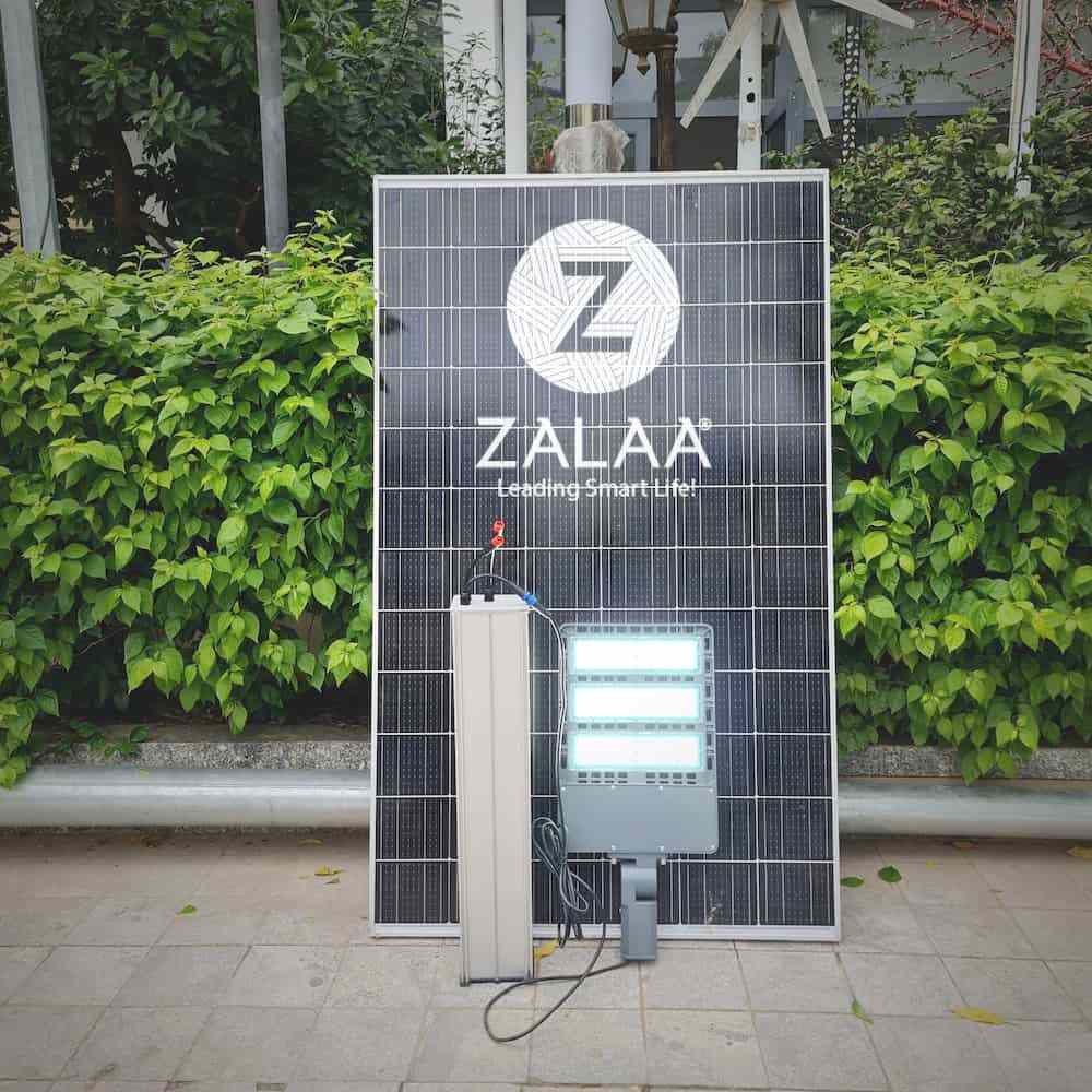 Bộ Đèn Đường Năng Lượng Mặt Trời Công Suất Thực 100W ZTT-100-2023 ZALAA