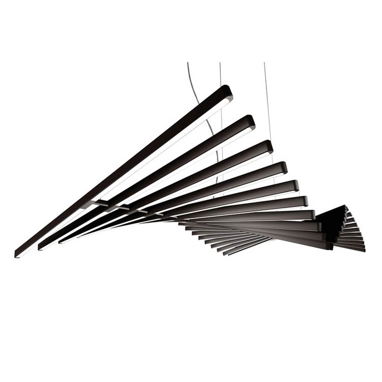 Bộ Đèn LED Ghép Tuyến Tính Thả Trần Văn Phòng - Kiểu Bậc Thang, Piano, Xương Cá...cách điệu