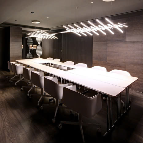 Bộ Đèn LED Ghép Tuyến Tính Thả Trần Văn Phòng - Kiểu Bậc Thang, Piano, Xương Cá...cách điệu