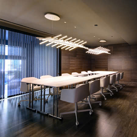 Bộ Đèn LED Ghép Tuyến Tính Thả Trần Văn Phòng - Kiểu Bậc Thang, Piano, Xương Cá...cách điệu