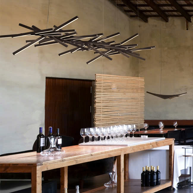 Bộ Đèn LED Ghép Tuyến Tính Thả Trần Văn Phòng - Kiểu Bậc Thang, Piano, Xương Cá...cách điệu