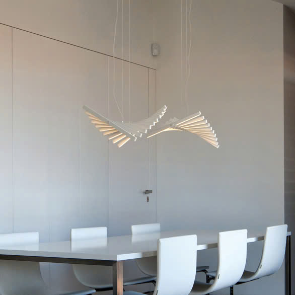 Bộ Đèn LED Ghép Tuyến Tính Thả Trần Văn Phòng - Kiểu Bậc Thang, Piano, Xương Cá...cách điệu