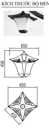 Đèn Trang Trí Công Viên mã HG-C88G ZALAA