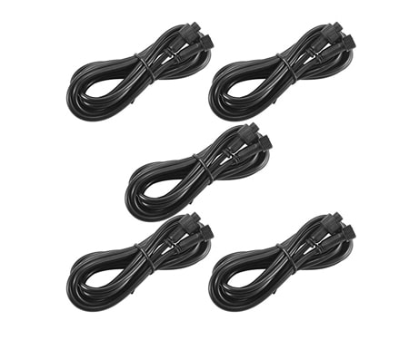 Dây nối dài 5m cho đèn năng lượng mặt trời, 2 chân cắm, chống thấm nước