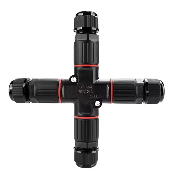 Cầu đấu nối 4 ngả cho dây điện đèn LED ngoài trời, Weichat EW-P20X, 450V, IP68 - Linh kiện đèn led Zalaa